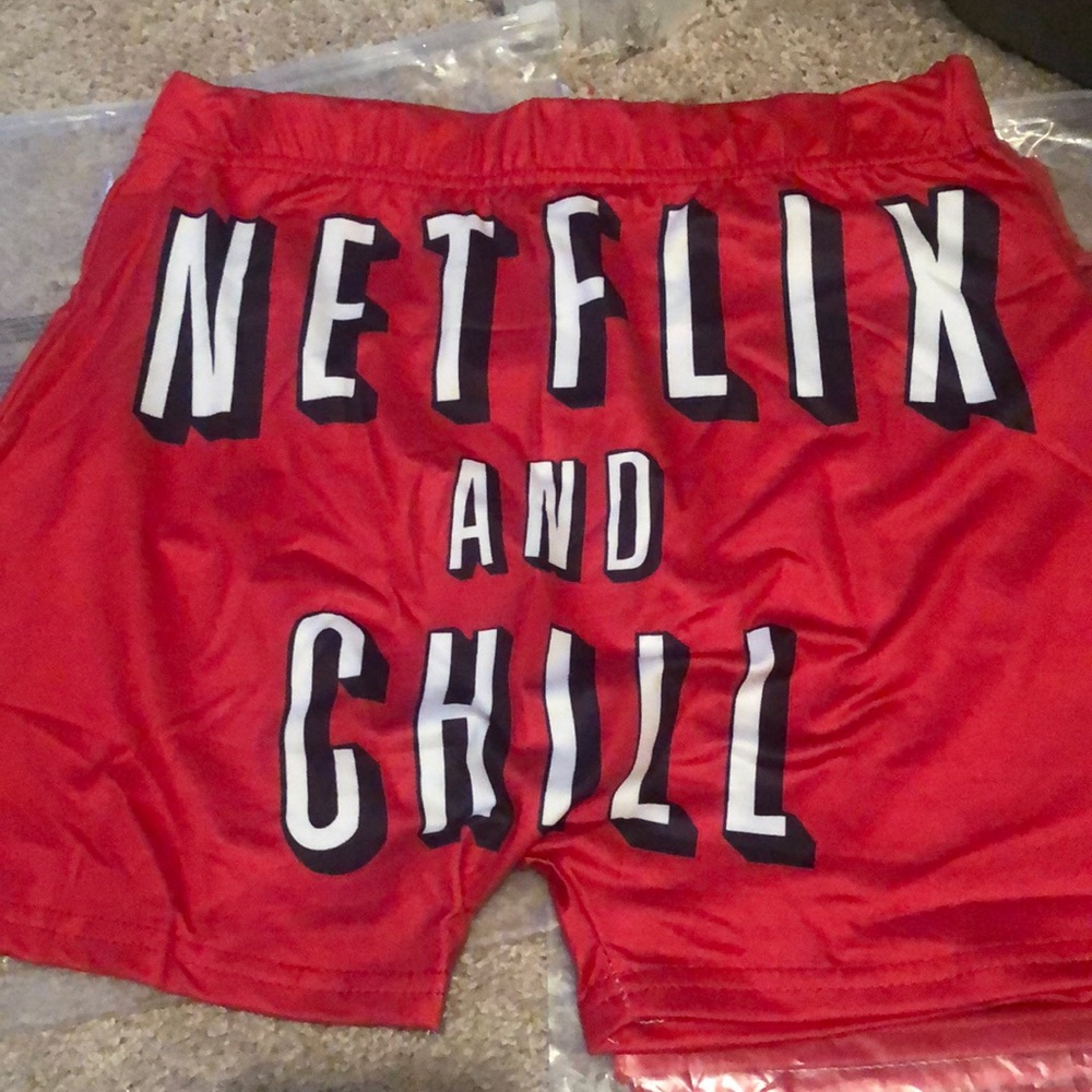 Netflix & chill shorts brand new